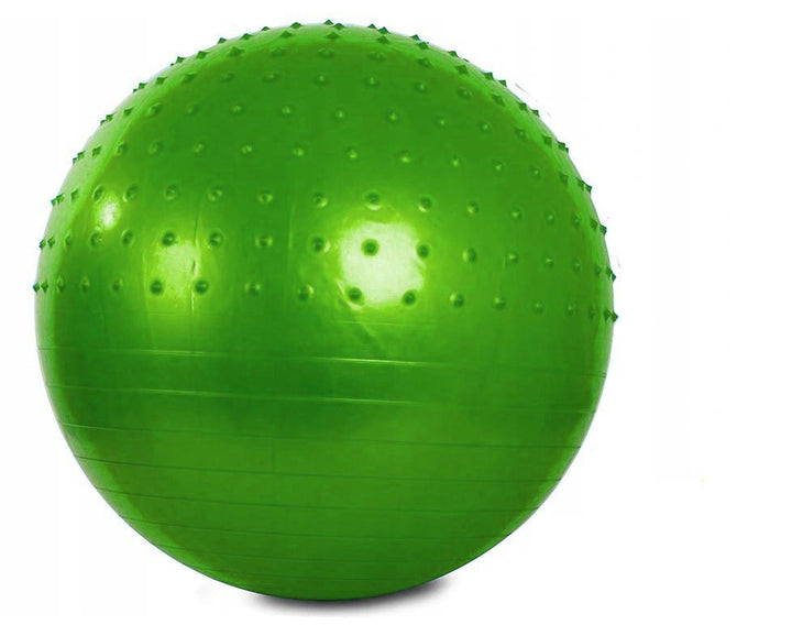 Minge Fitness pentru gimnastica, Zola, cu o zona pentru masaj, 75 cm, verde