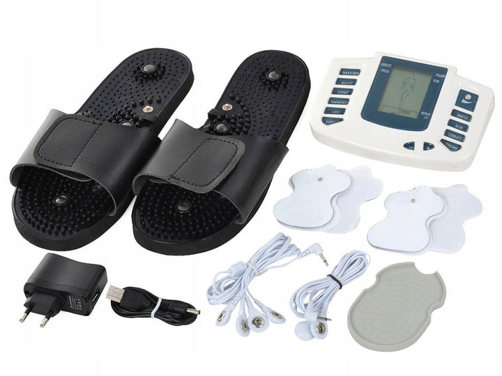 Dispozitiv pentru electrostimularea muschilor si nervilor, UBX, afisaj LCD, alimentare USB, negru