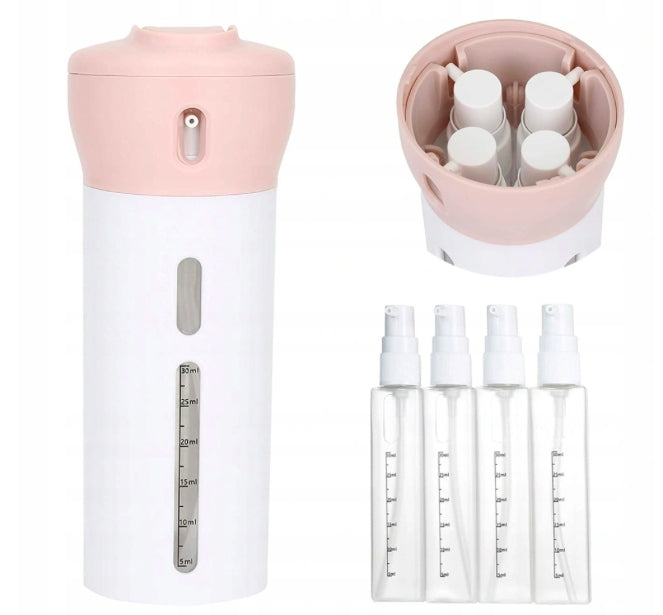 Organizator de calatorie, Zola®, pentru produsele cosmetice, din plastic, usor de curatat, roz