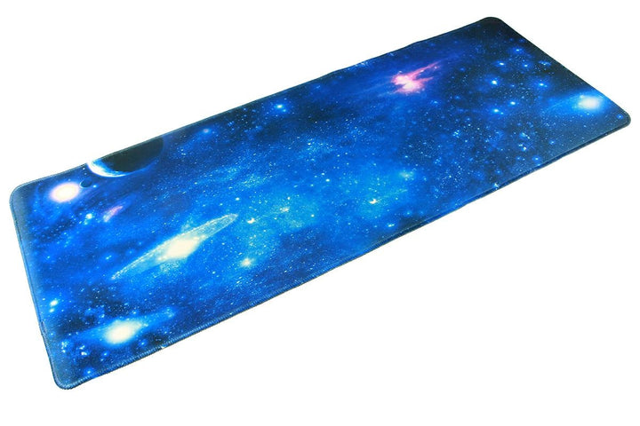 Mouse pad, Zola®, cauciucat pentru gaming, model galaxie, 80x30 cm