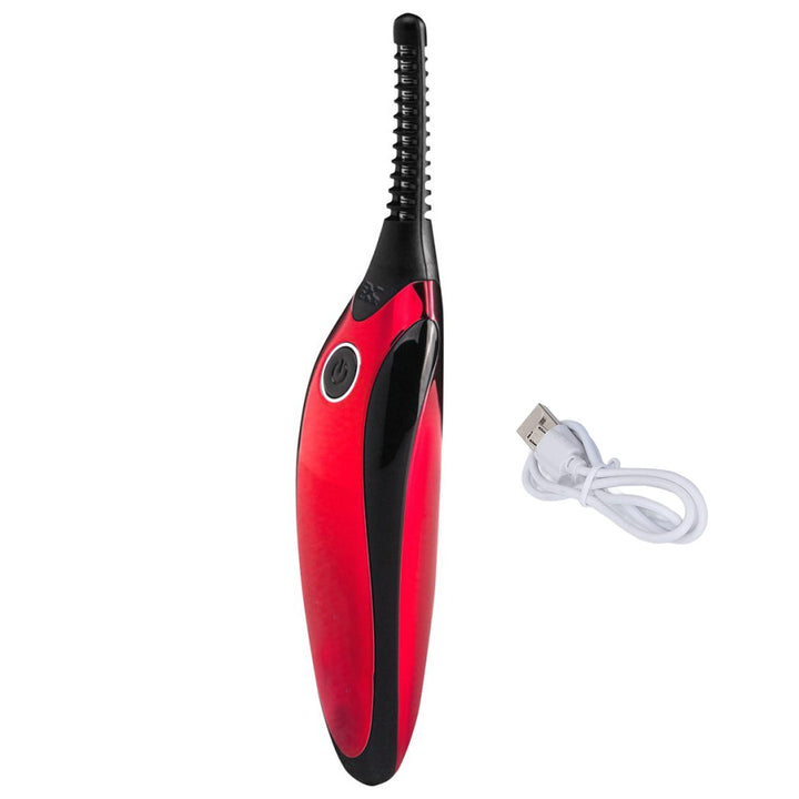 Ondulator electric pentru gene, Zola®, functie de incalzire, reincarcabil,  3 trepte 65°C, 75°C, 85°C, microUSB, rosu