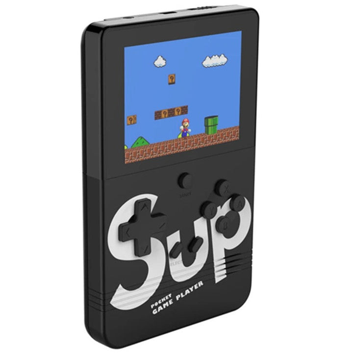 Mini consola portabila, pentru jocuri, Zola®, 400 de jocuri diferite, cu baterie reincarcabila, negru-negru