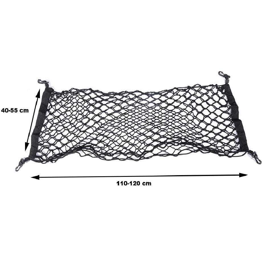 Plasa pentru porbagaj, Zola®, neagra, elastica, dimensiuni de la 55 la 120 cm