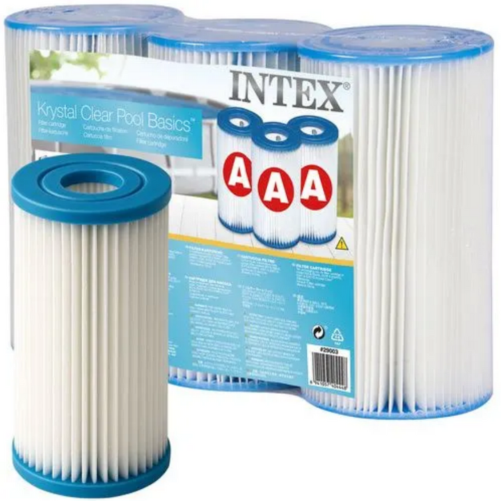 Set 3 cartuse filtru tip A pentru pompa piscina, Intex, compatibil 2006-5678 l/h, 20.1 x 10.8 x 10.8 cm