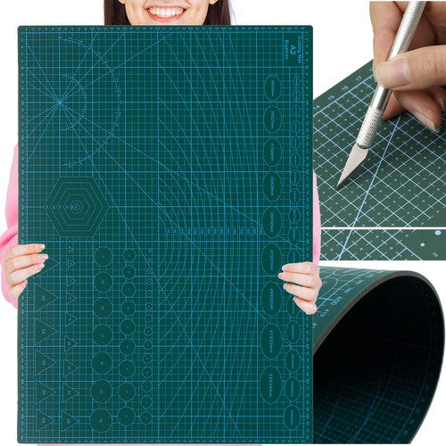 Placa taiere autovindecabila, Zola®, A2, fata-verso, scara clar vizibila, 60x45 cm, verde