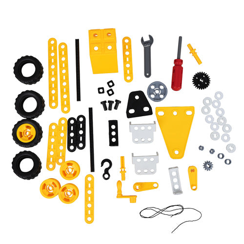 Set 100 piese de construit masini 3D, Zola, unelte si accesorii incluse, brosura cu modele, cutie depozitare
