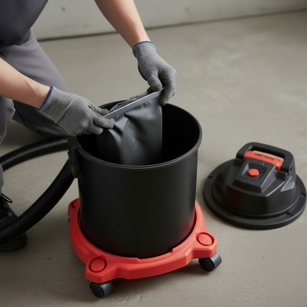 Sac reutilizabil, Zola, compatibil aspirator cu spalare ZY12393QWS18, capacitate 5.5 l, 30 x 40 cm, gri