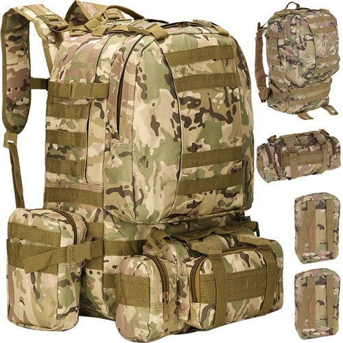 Ghiozdan/ Rucsac militar, Zola®, bretele reglabile, capacitate 48.5 L, camuflaj, 60x50 cm