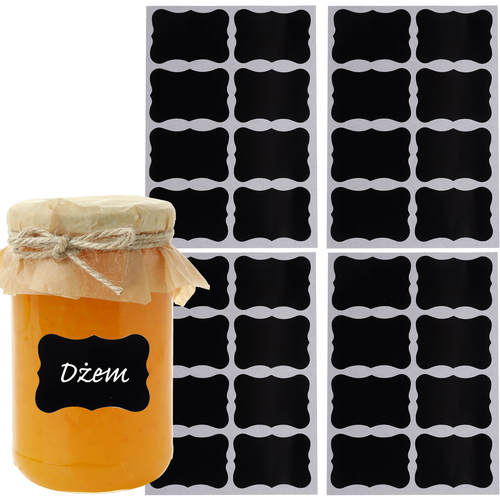 Set 32 etichete autoadezive, Zola®, 5 x 3.5 cm, negre