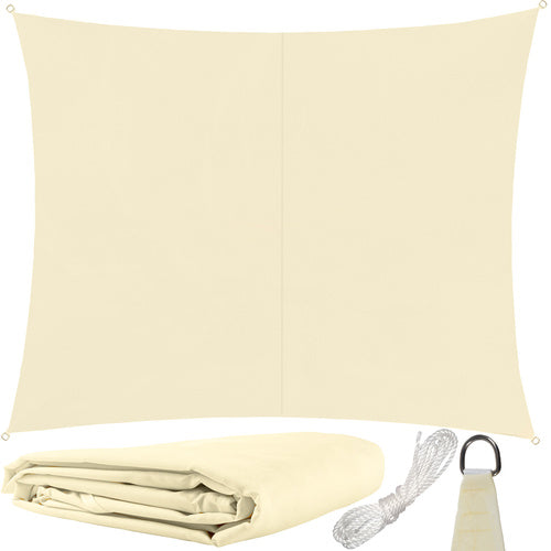 Prelata/copertina impermeabila pentru soare, Zola®, dreptunghiulara, crem, cu agatatoare, densitate 180 g/mp, dimnesiune 3x2