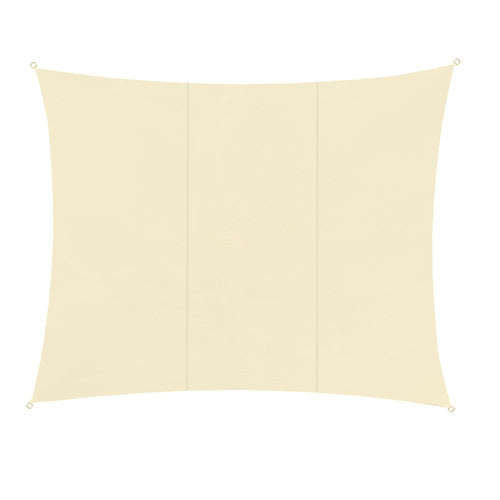 Prelata/copertina impermeabila pentru soare, Zola®, dreptunghiulara, crem, cu agatatoare, densitate 180 g/mp, dimnesiune 4x3m