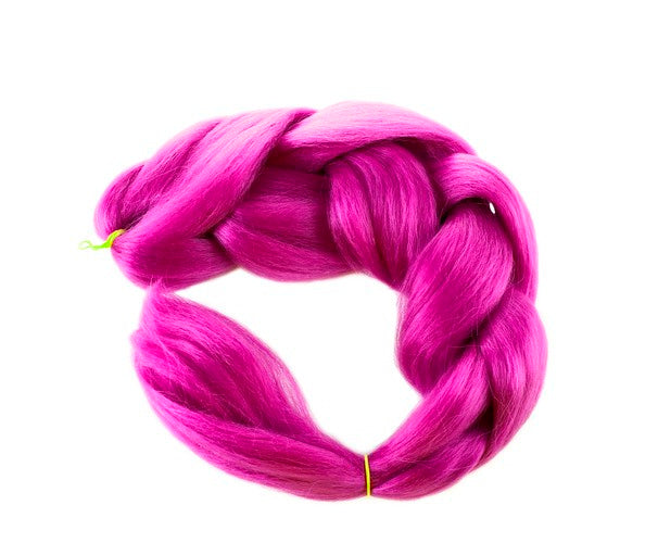 Extensie par sintetic pentru impletituri, Zola®, mov, 60 cm