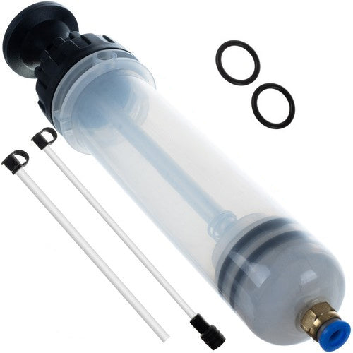 Pompa tip seringa pentru extragerea uleiului si combustibililor,  Zola®,  200 ml, gradata, transparenta