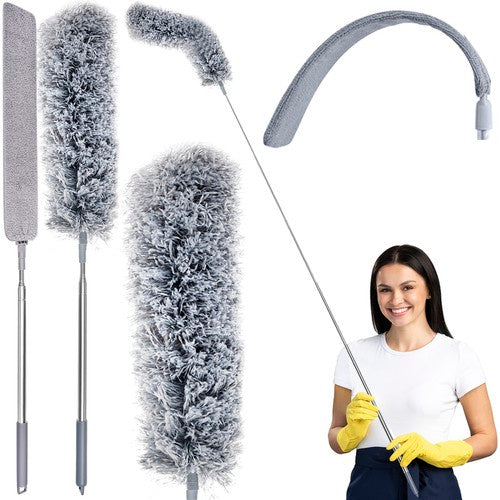 Ustensile telescopice pentru praf, Zola, 2 capete, lungime 84-250x16 cm