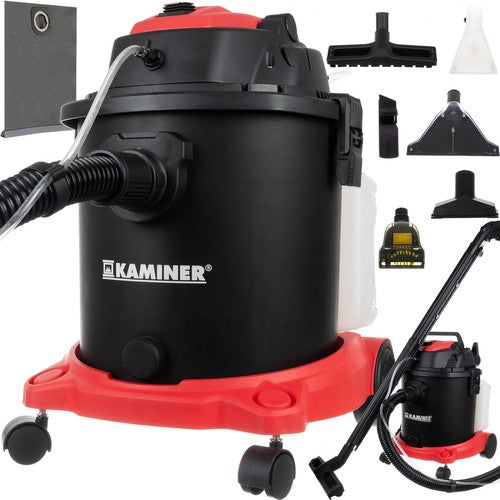 Aspirator cu functie de spalare, aspirare si suflare, Zola, utilizare umed si uscat, putere 1600 W, filtru HEPA si burete, 2 rezervoare apa curata si murdara,  capacitate 20 l, rezervor de detergent 3