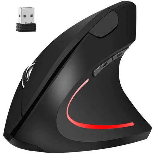Mouse wireless  vertical, Zola®, ergonomic, USB, 2.4 GHZ, negru