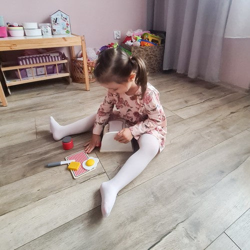 Jucarie din lemn, Zola®, aparat de prajit paine + accesorii, 8 piese
