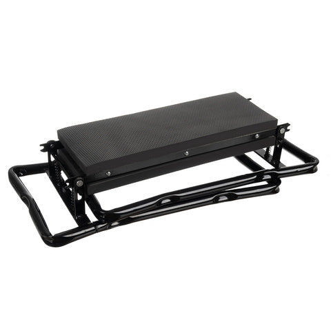 Banca de gradina 2 in 1 cu protectie pentru genunchi , Zola, buzunar depozitare, pliabila,  fier si oxford 600D,  60 x 50 x 27 cm