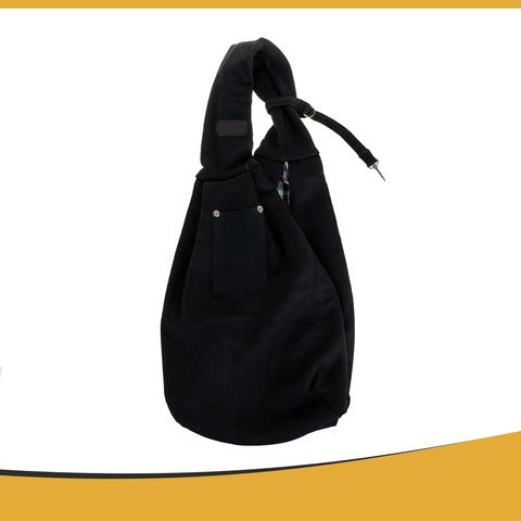 Geanta de transport animale tale mica, Zola, lesa de siguranta, buzunar, captuseala moale, neagra