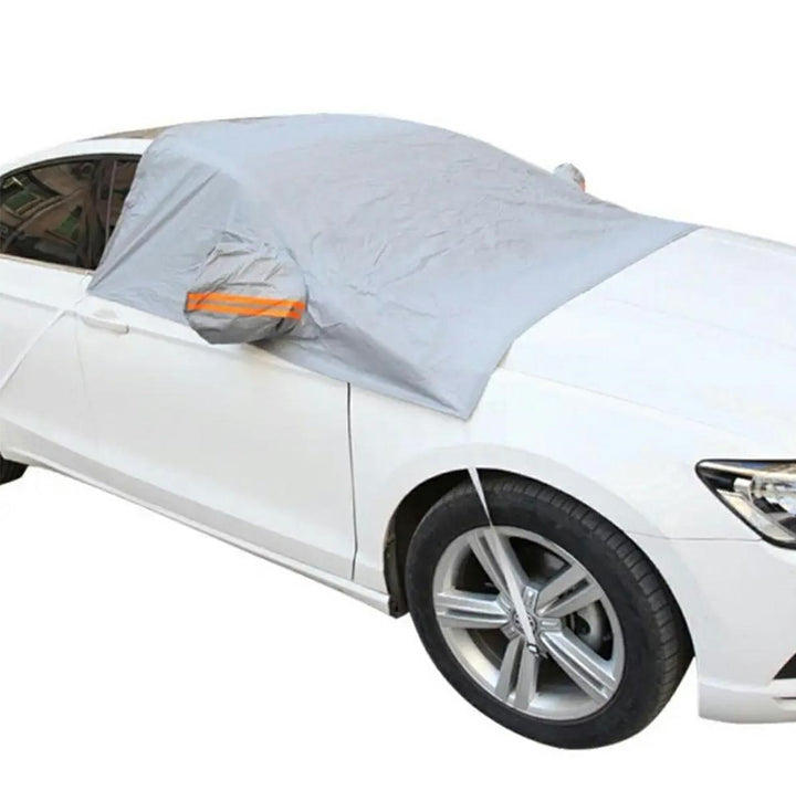 Parasolar iarna/ vara parbriz, Zola, anti-inghe, protectie UV, acopera oglinzile si geamurile laterale fata, PEVA, 230x1x140 cm, gri