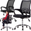 Scaun ergonomic de birou, Zola, suporta 150 kg, inaltime reglabila 42-50 cm, spatar si sezut Micro-Mesh respirabil, cotiere, rotativ 360°, negru