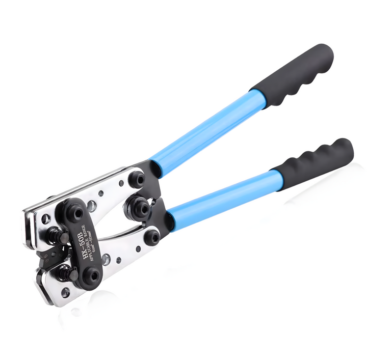 Cleste de sertizare pentru cabluri cu capete de cupru si aluminiu, Zola, interval de lucru 6-50 mm², 39 cm