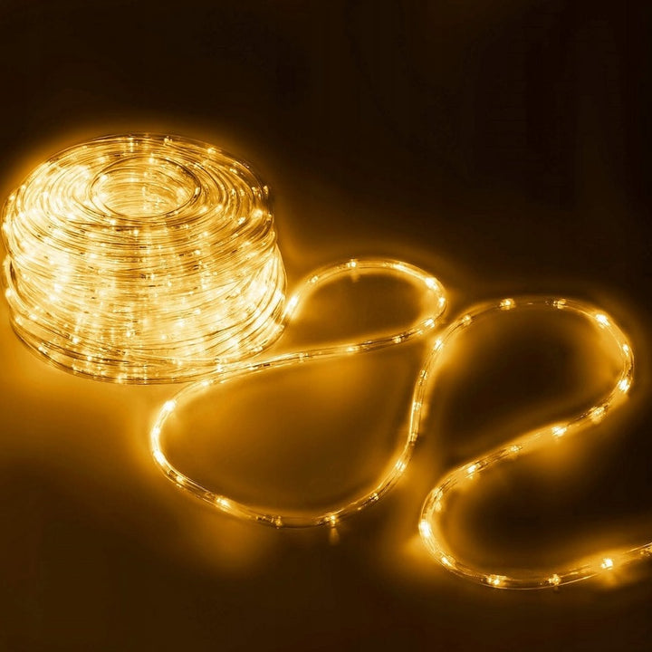 Instalatie de Craciun, Zola®, pentru exterior/interior, cu LED uri, lumina calda, IP44, 8 moduri de iluminare, lungime 20 m plus cablu de alimentare