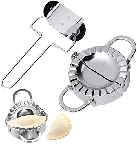 Set pentru ravioli, UBX, taietor de aluat si forma de ravioli, otel inxodabil, argintiu