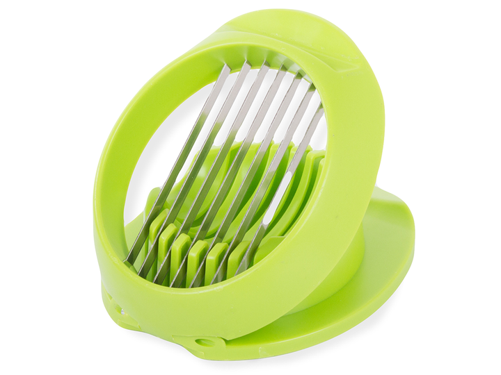 Dispozitiv pentru taiat oua fierte, Zola®, de plastic, 11x13.5x4 cm, verde
