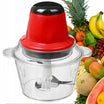 Tocator electric pentru legume si fructe, Zola®,  lama cvadrupla din otel inoxidabil, 220 - 240V 50/60Hz, 250W,1600 ml, 20 x 18 cm, rosu