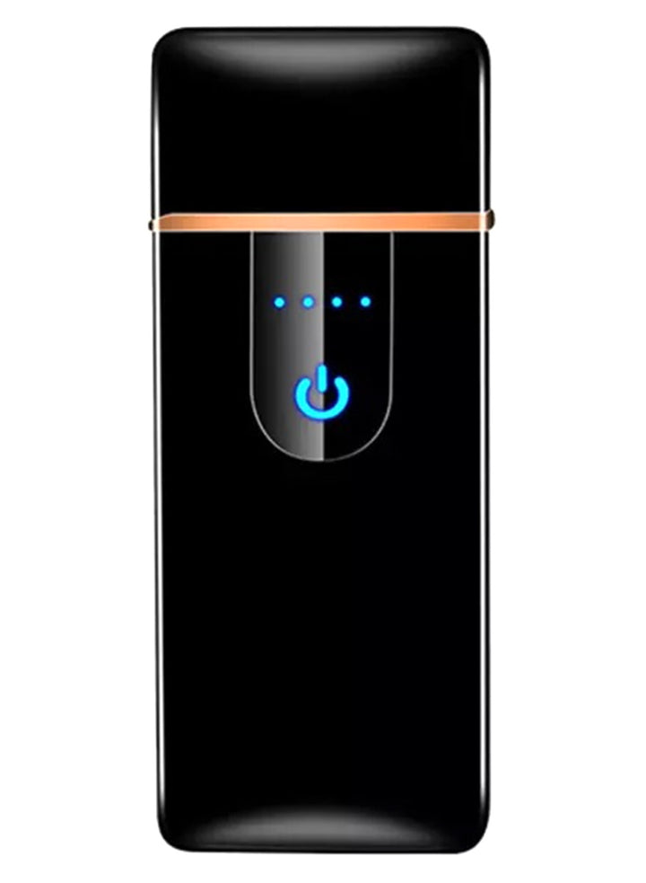 Bricheta electrica cu incarcare USB, Zola®, incandescenta, LED, otel inoxidabil si plastic, neagra