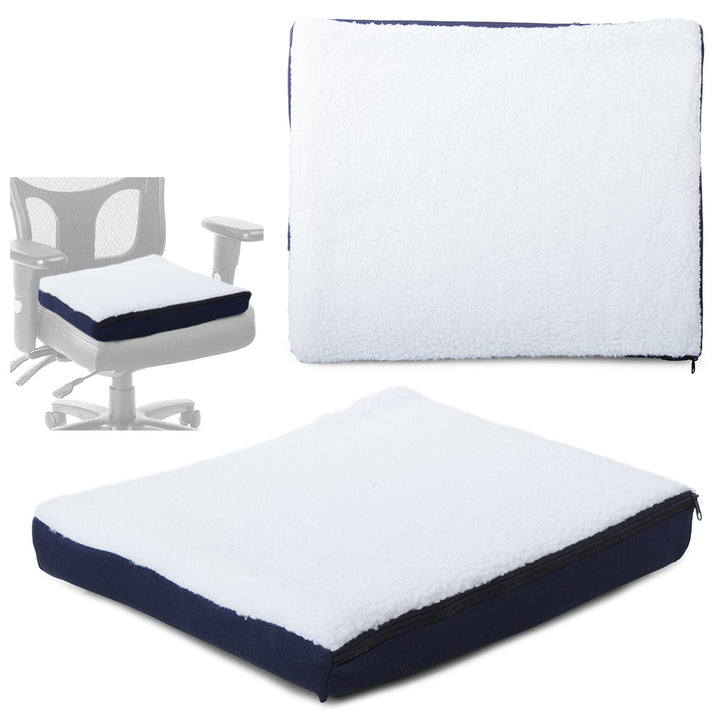 Perna cu gel ortopedic pentru scaun, Zola®, husa cu fermoar, 45x35x9 cm