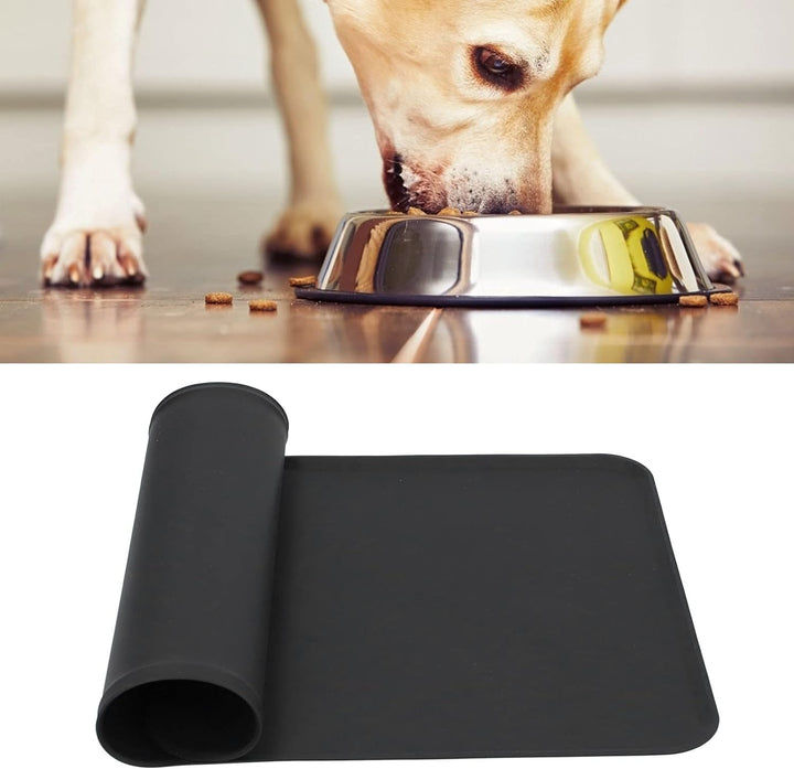 Covoras pentru hranirea animalelor, Zola®, impermeabil, antiderapant, 48x30 cm, negru