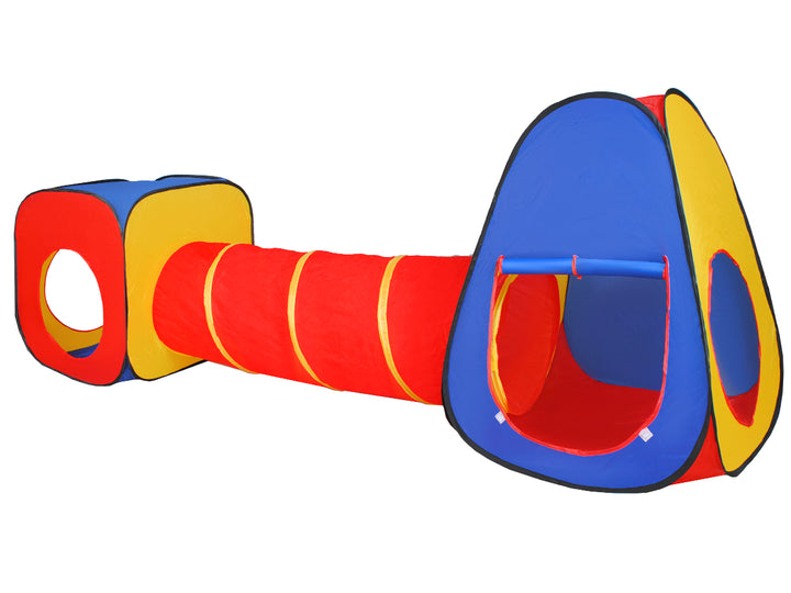 Cort de joca pentrui copii, Zola®, tip tunel, 3 in 1, multicolore