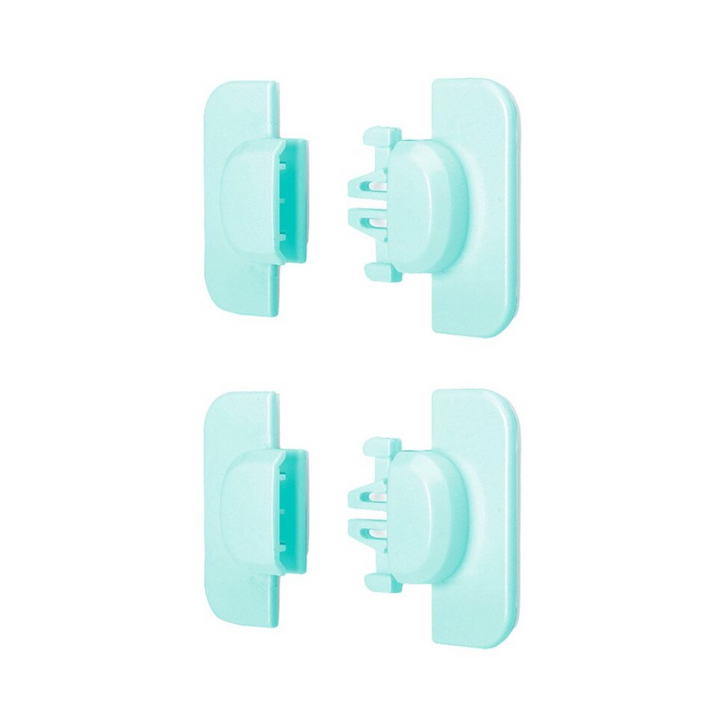 Set 2 sigurante pentru copii, Zola®, de colturi, pentru mobila, frigider, din plastic, albastru