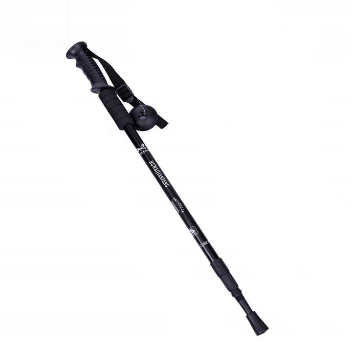 Bat pentru trekking,Zola®, lungime reglabila 65-135 cm, din aluminiu, negru