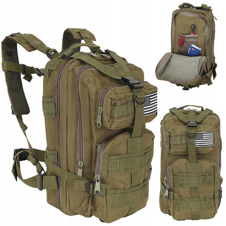 Ghiozdan militar, Zola®, bretele reglabile, capacitate 30 L, camuflaj, 20x29x45cm