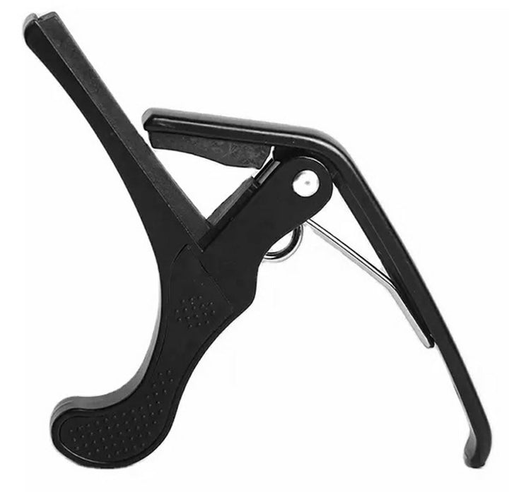 Capodastru pentru chitara clasica sau electrica, Zola®, clema puternica, din aluminiu, 14x9.5x1.2 cm, negru