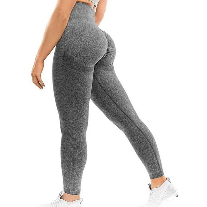 Colanti dama de fitness modelatori cu talie inalta, Zola, efect push-up, marimea M, 80x29.5x32.5 cm, gri
