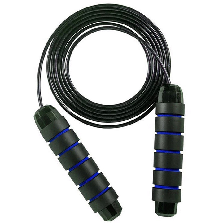 Coarda de sarit, fitness, Zola®, reglabila, 275 cm, cu manere albastre