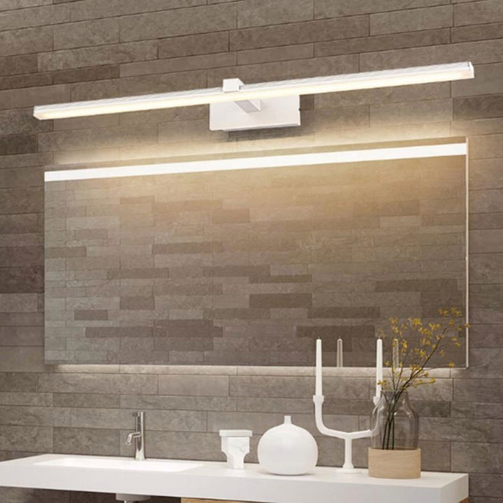 Lampa LED SMD pentru baie, Zola®, lumina alba, 4000k, montare pe perete, alimentare retea 230V,  latime 40 cm, dimensiuni baza 15 x 6 x 3 cm, otel/aluminiu