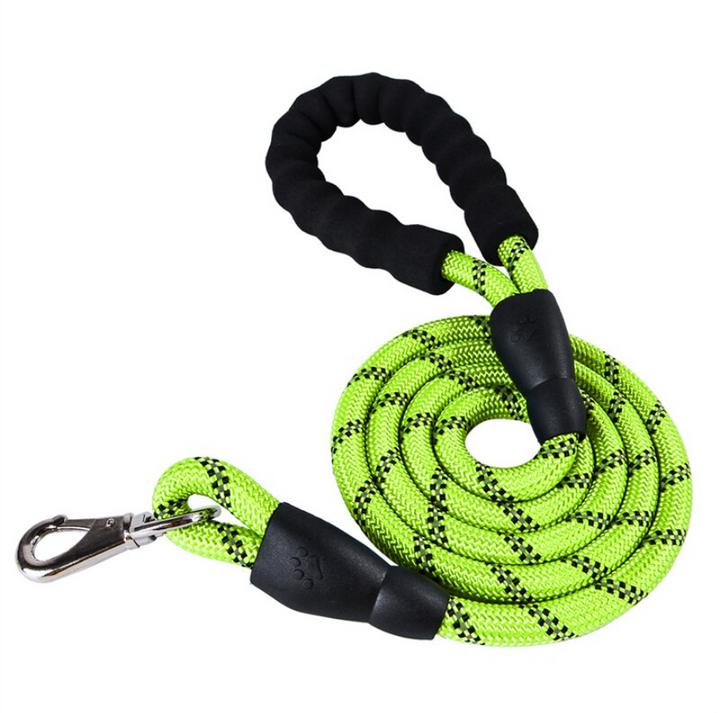 Lesa pentru caini, Zola®, reflectorizanta, maner cu spuma, verde, 3.1M