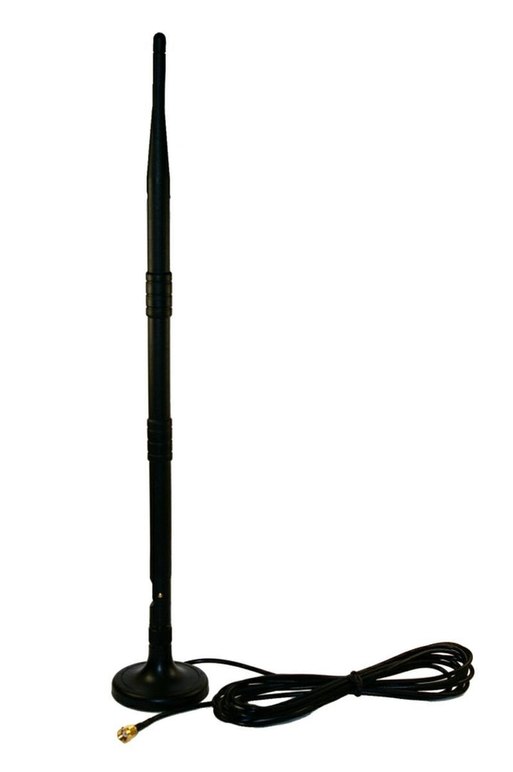 Antena stick omnidirectionala 360°9, Zola®, castig de energie 9-12 dBi, polarizare verticala, impedanta 50 Ohm, inaltime totala 41 cm, neagra