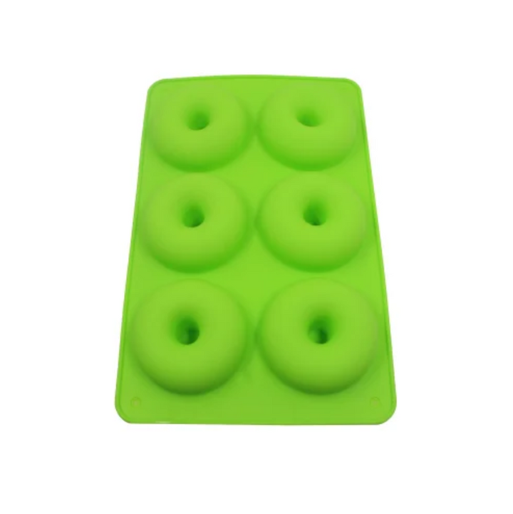 Forma din silicon pentru gogosi, Zola, rezistenta la temperaturi de la  -60 la 230 grade C, lungime 26 cm, verde