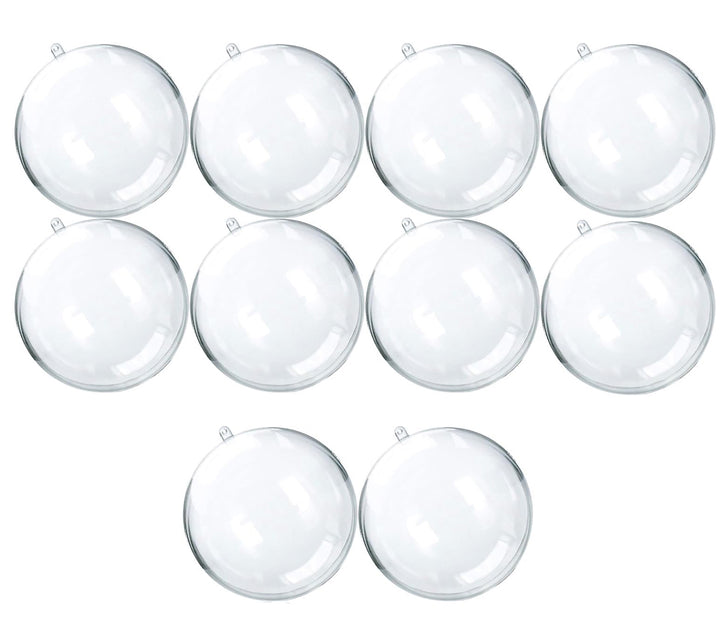 Set globuri transparent personalizabil, Zola®, 10 bucati, plastic, diametru 10 cm
