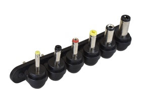 Incarcator universal, Zola®, cu 6 terminale interschimbabile, tensiune de iesire de la 3V pana la 12V, 24W, curent maxim 3A, 8 x 5 x 3.4 cm, neagra