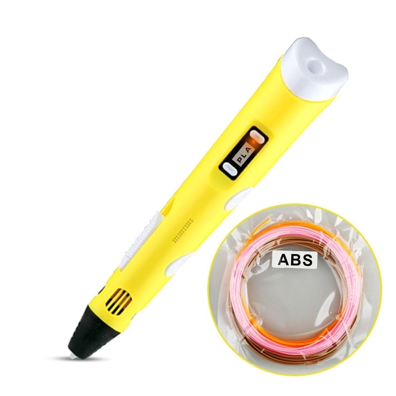 Pix 3D, Zola®, 3 filamente colorate, temperatura lucru 60 pana la 230 de grade, galben
