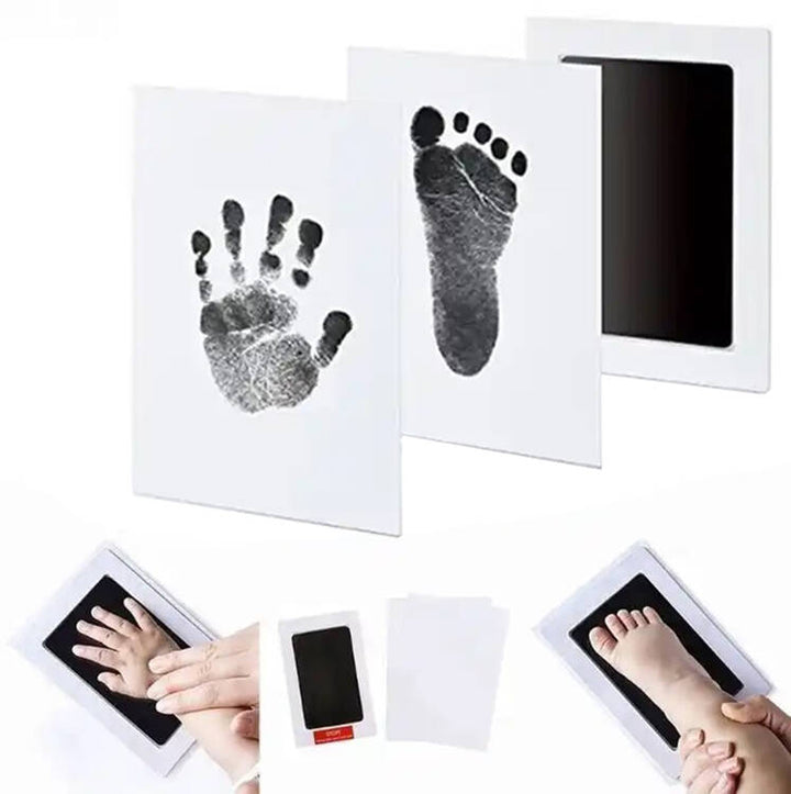 Kit amprenta cu cerneala pentru piciorus si manuta, Zola®, marime amprenta  5.7x9.9 cm