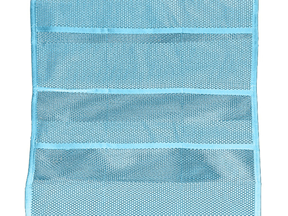 Organizator tip umeras cu doua fete, Zola®, pentru lenjerie de corp, stutiene/ chiloti/ sosete, 22 compartimente, albastru
