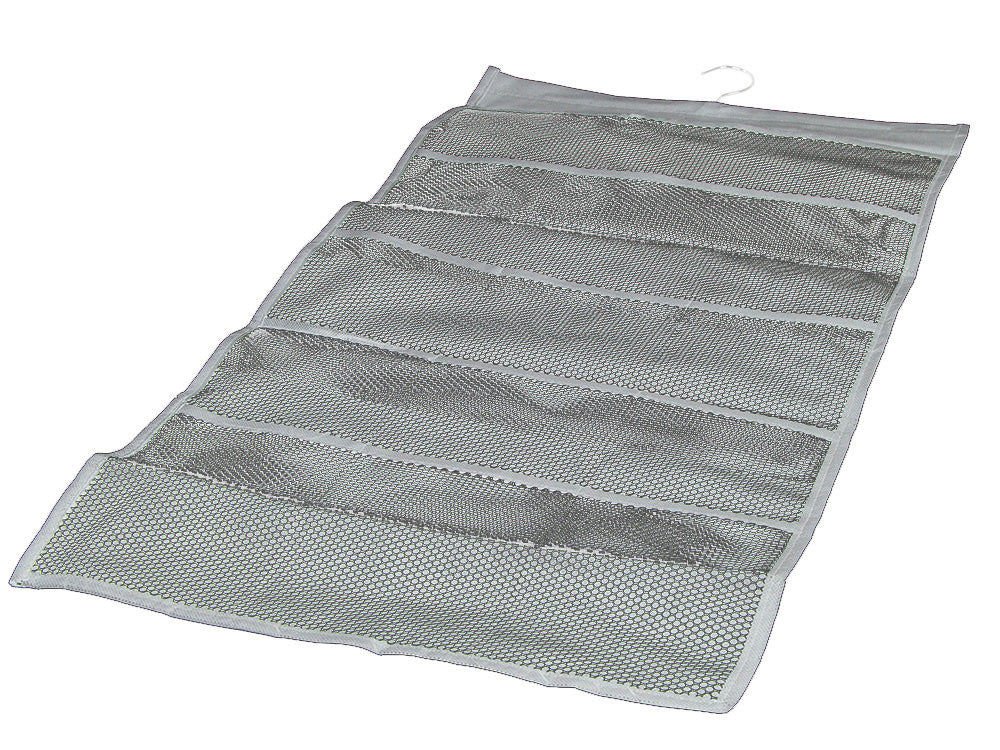 Organizator tip umeras cu doua fete, Zola®, pentru lenjerie de corp, stutiene/ chiloti/ sosete, 22 compartimente, gri